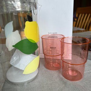 Kate Spade New York Lemon Pitcher & Cups
